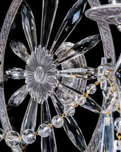 A Pair Of Silver Plated Sunburst Wall Lights