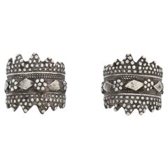 Antique A Pair of Silver Rings for Women, Yemen Circa 1900