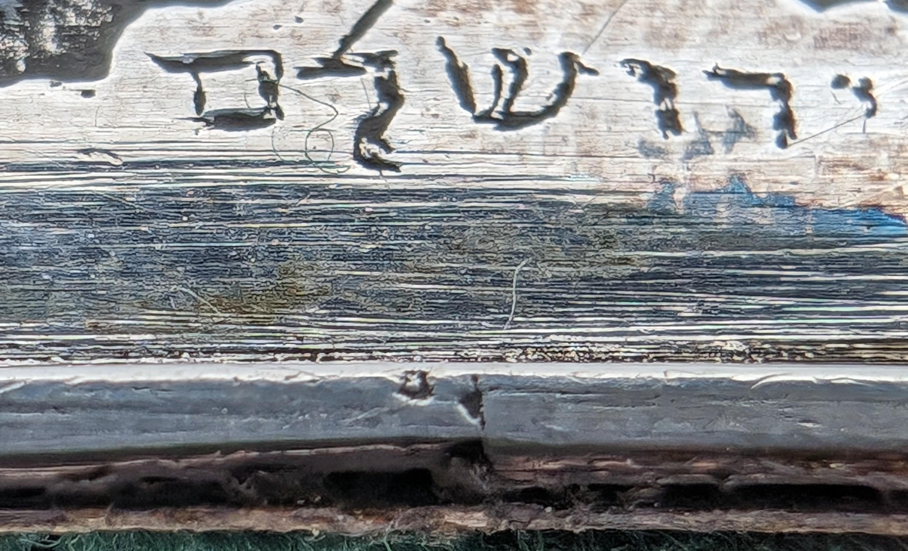 Coppia di copri tefillin in argento di Bezalel, Gerusalemme, circa 1925 in vendita 2