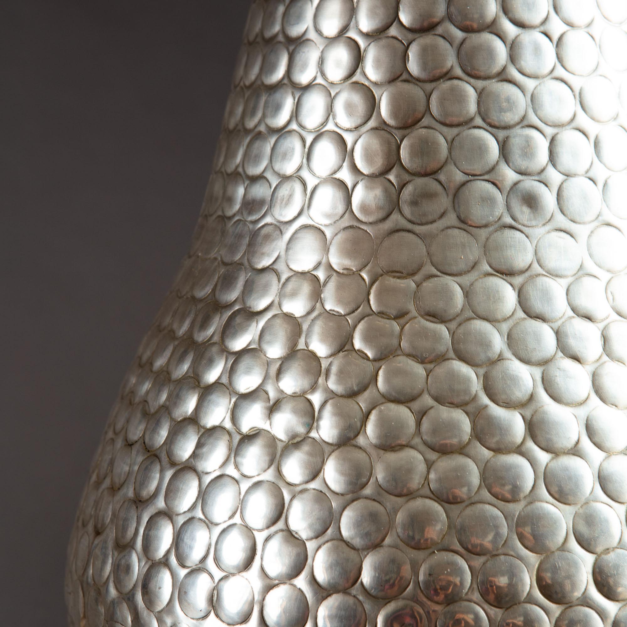 punched metal table lamp
