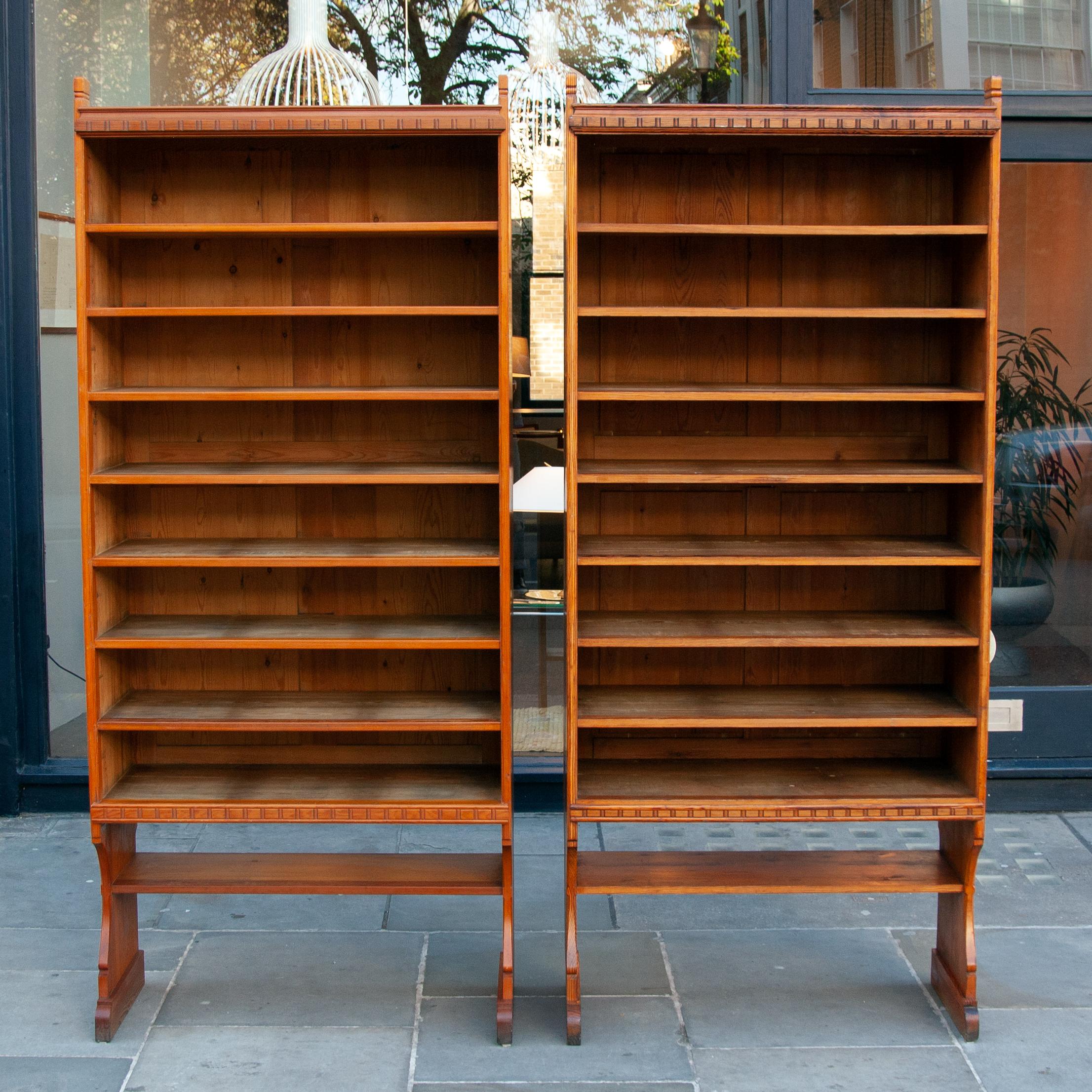 Pair of Skønvirke Cabinets, by Martin Nyrop Denmark, 1900 In Good Condition For Sale In London, GB