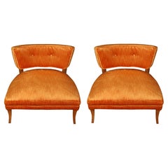 Pair of Slipper Chairs Attributed to Billy Haines