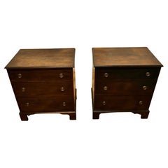Pair of Small Georgian Style Mahogany Chest of Drawers