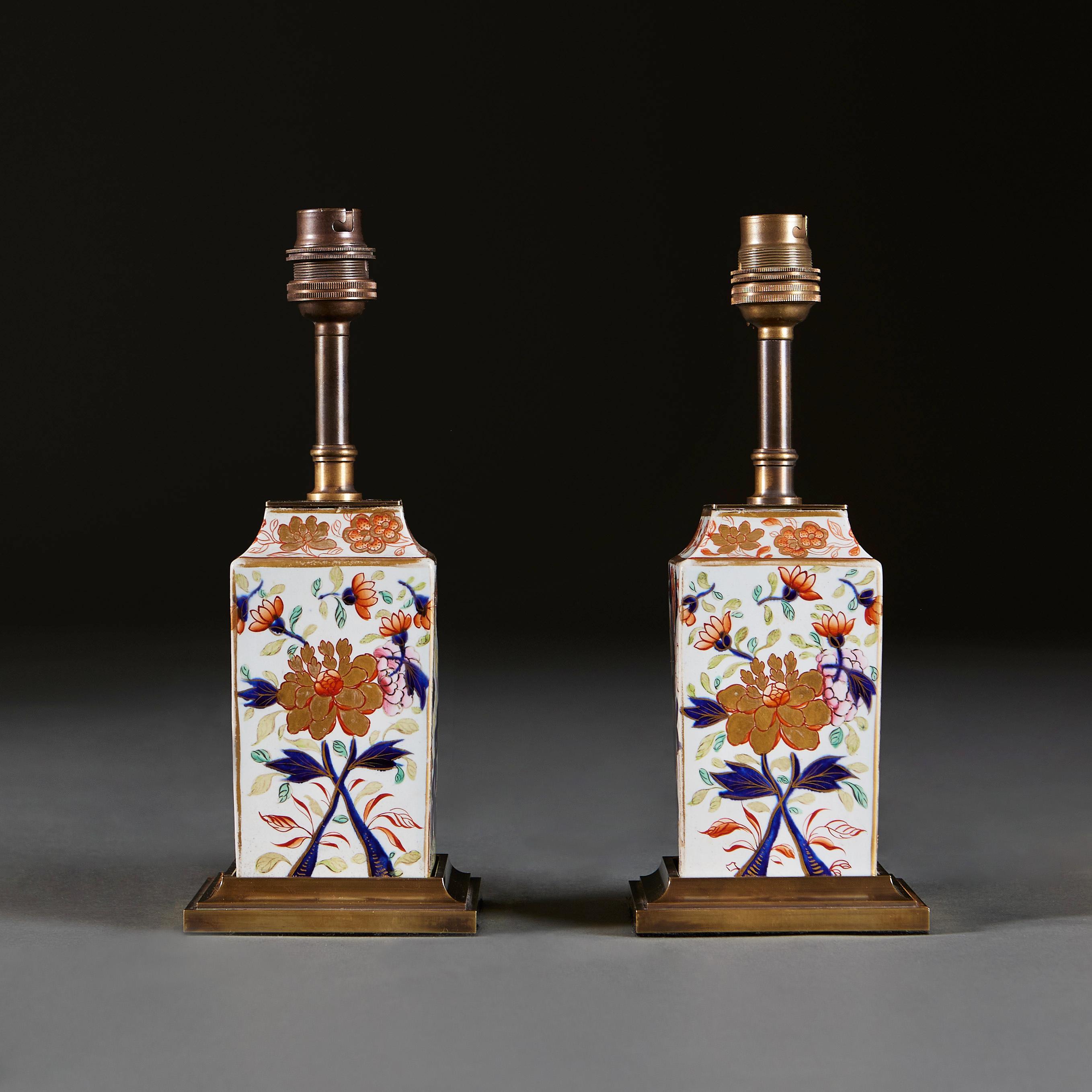 Japanese Pair of Small Imari Vases as Lamps