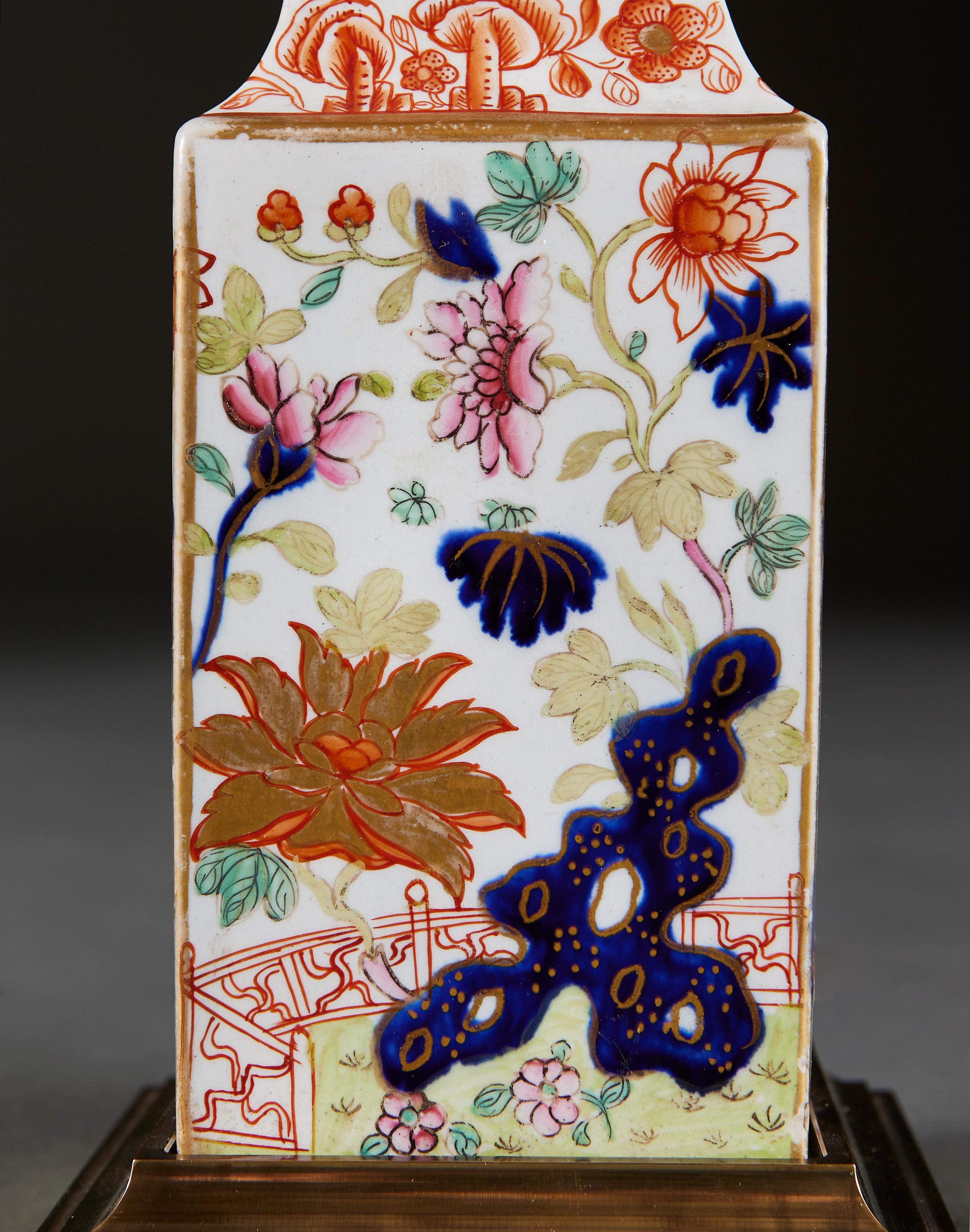 19th Century Pair of Small Imari Vases as Lamps