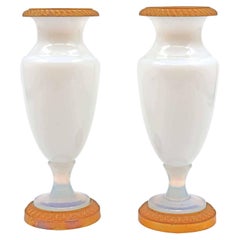 Pair of Small Opaline Vases