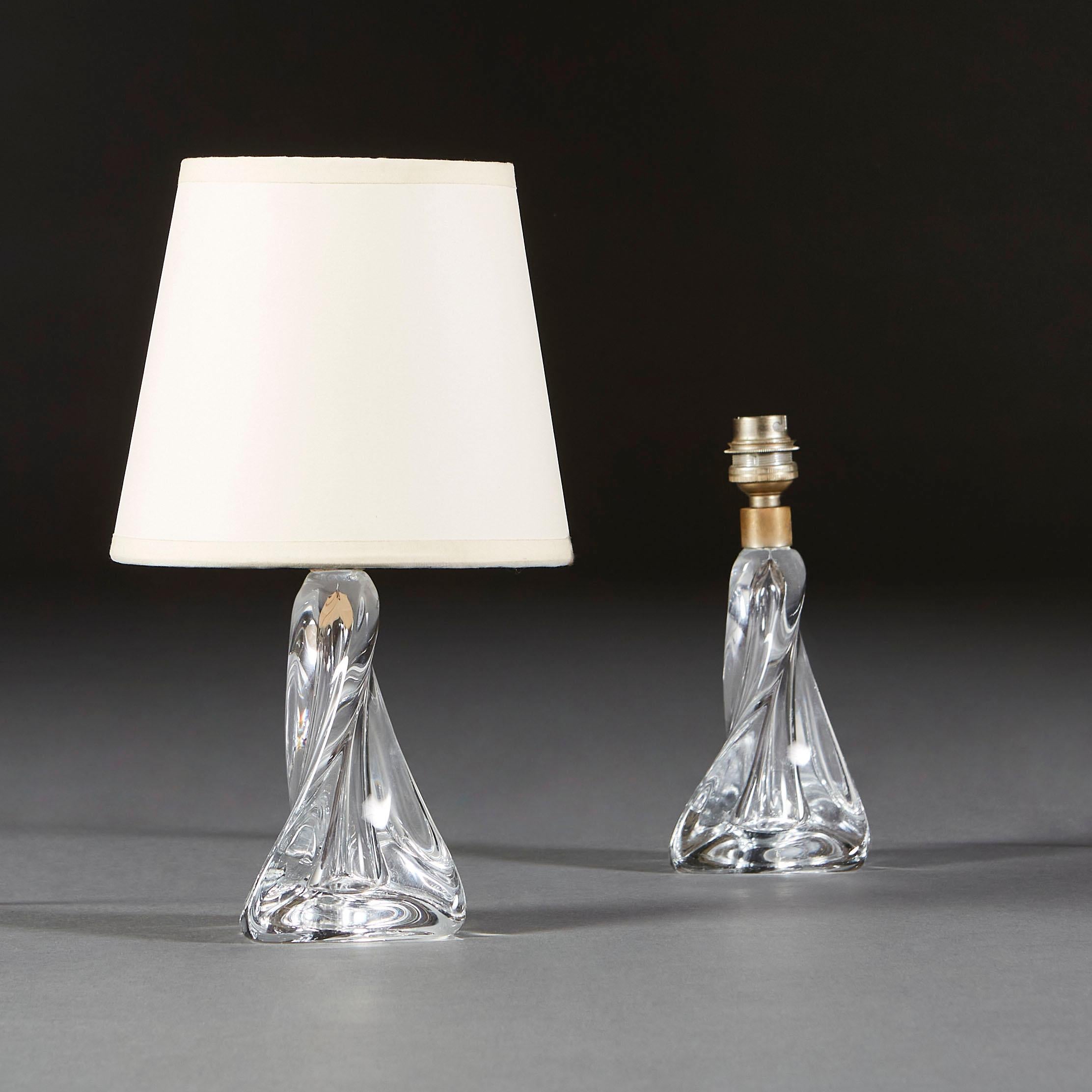 elegant twisted glass lamps