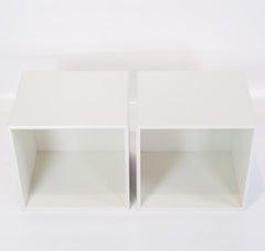 Pair of Small White Montana Modules Designed by Peter J. Lassen