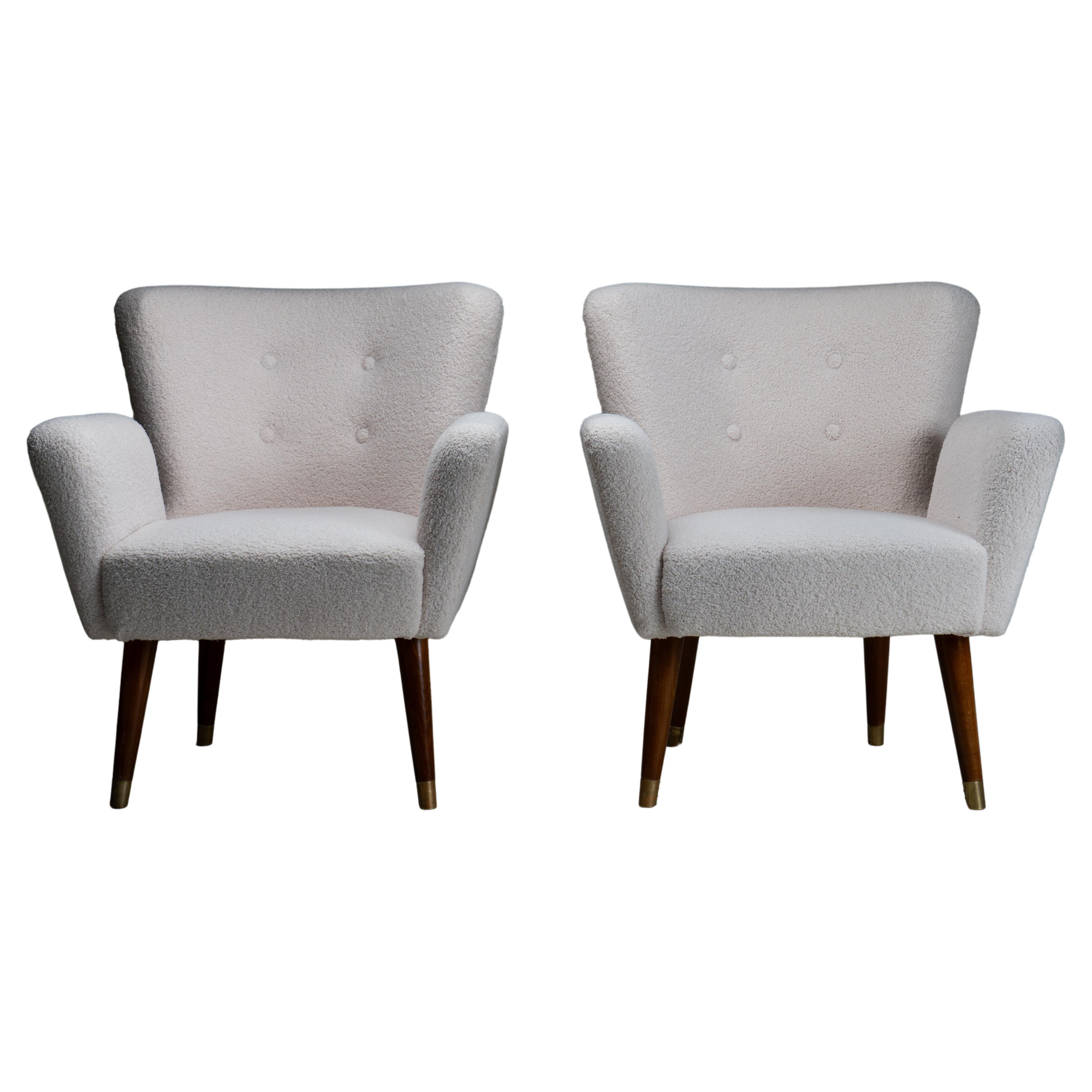 A Pair of Socialist Mid-Century Lounge Chairs For Sale