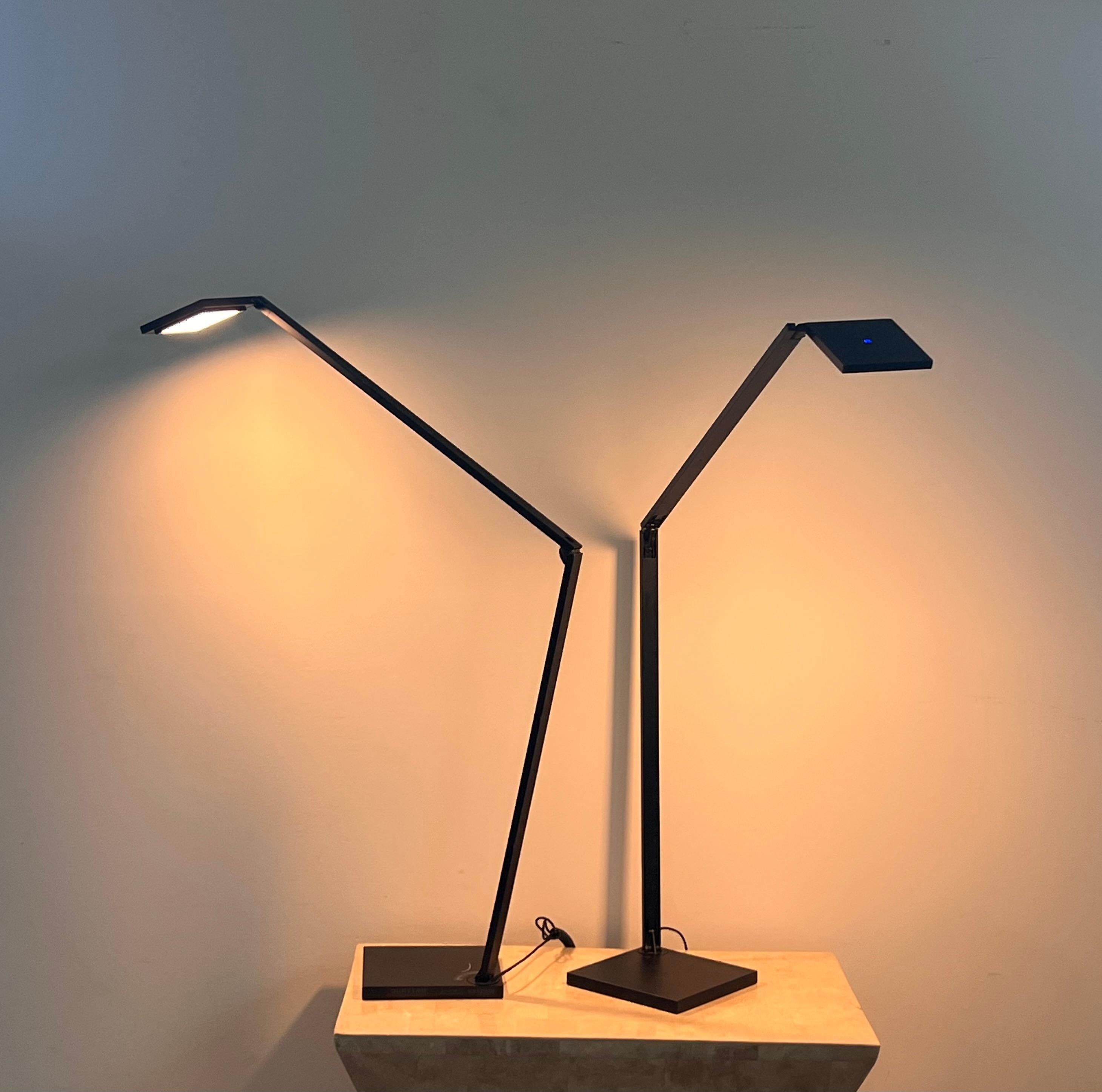 A pair of Sonneman Quattro task lamps, 21st century  7