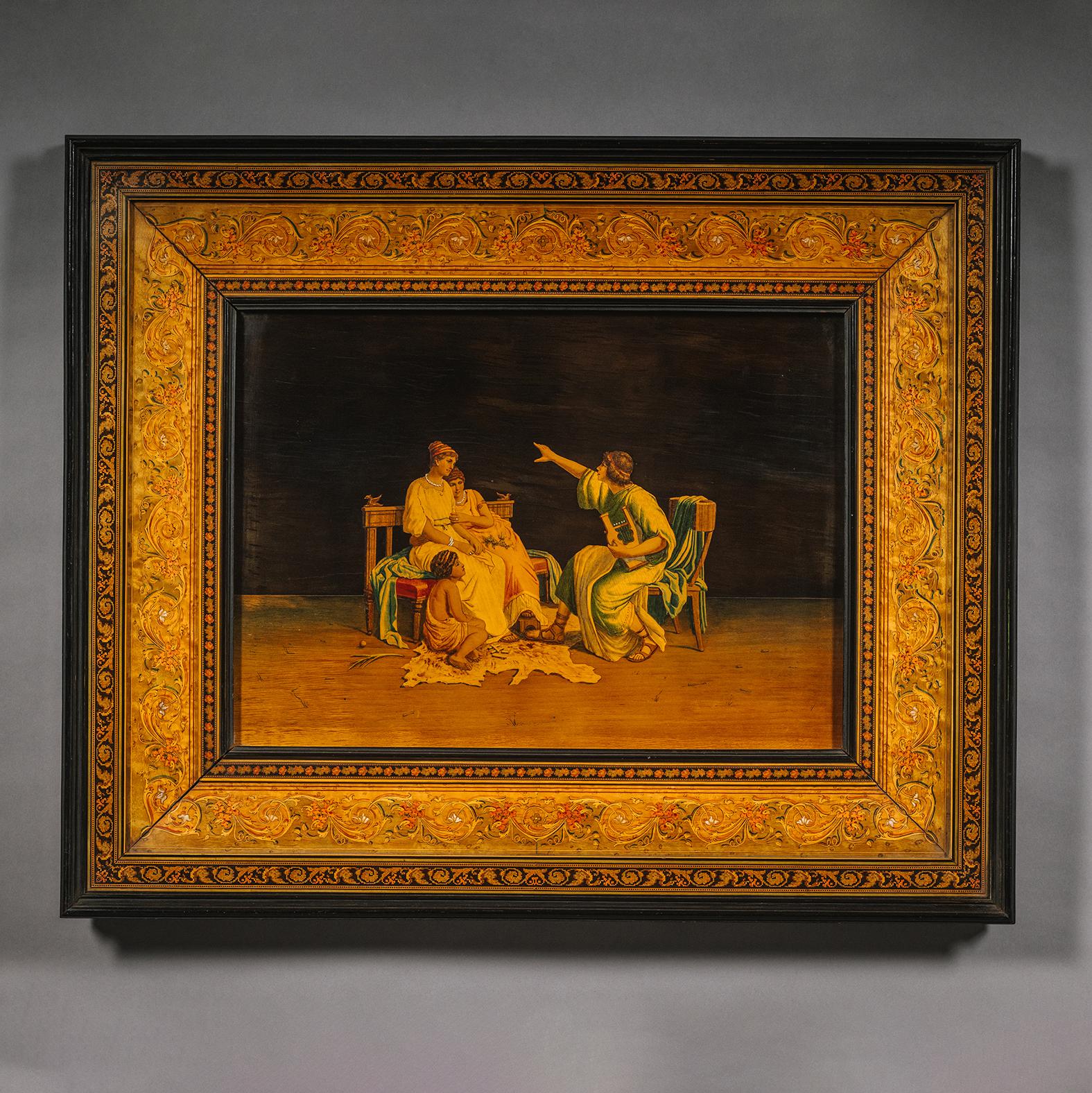 Pareja De Cuadros De Madera De Olivo Y Frutas 
