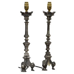 A pair of Spanish Baroque lamps