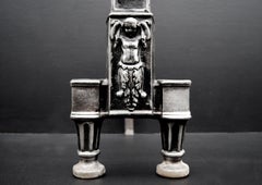 Pair of Steel Andirons
