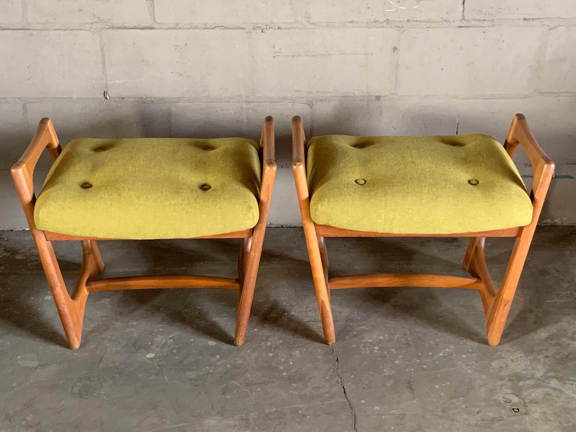 Pair of Stingray Ottomans by Adrian Persall 2