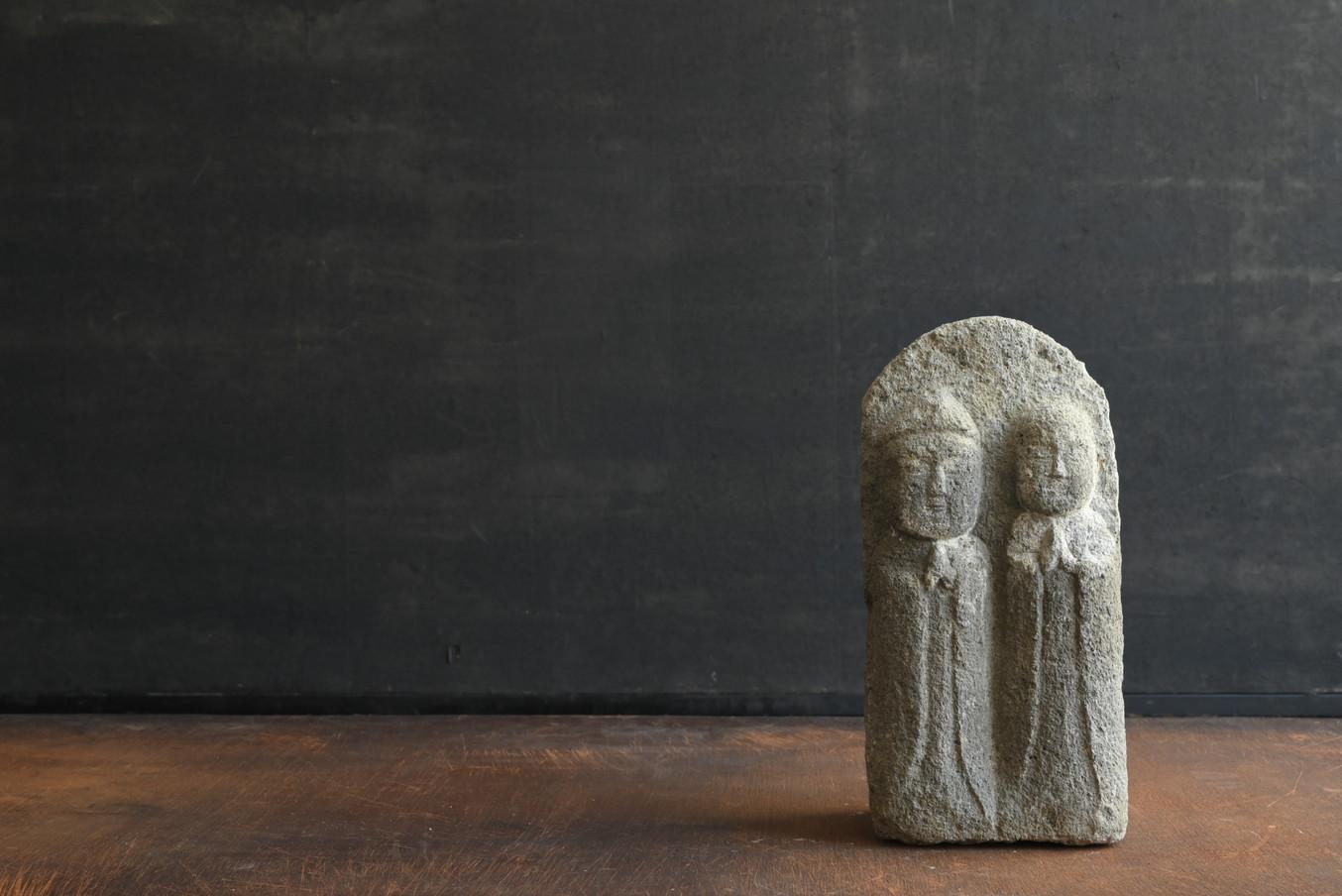 A pair of stone Buddha statues from the Edo period in Japan/Jizo Bodhisattva 2