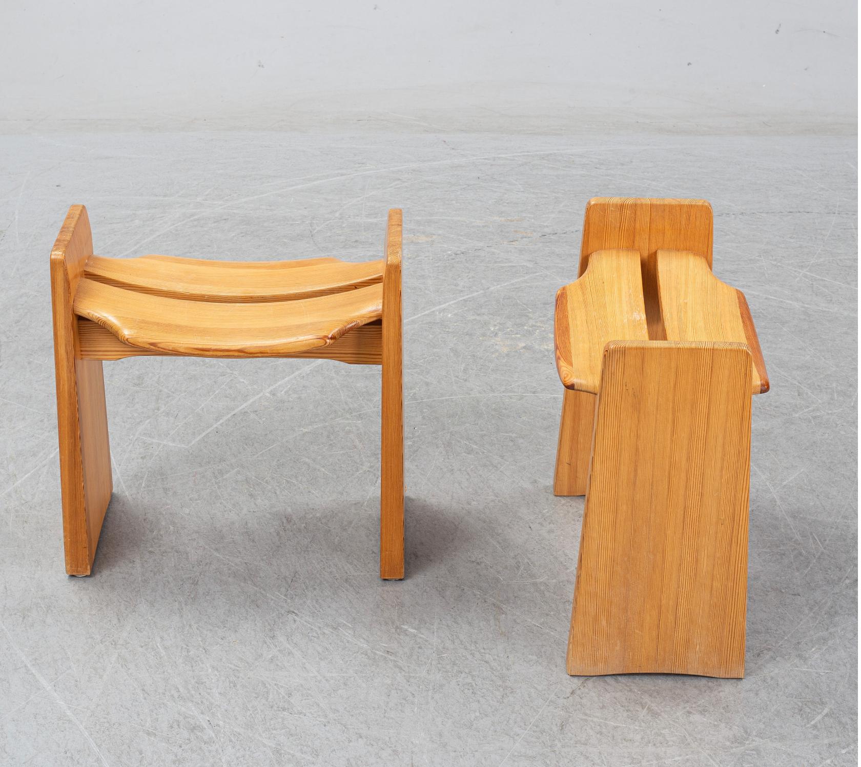 Pair of Stools by Gilbert Marklund In Good Condition For Sale In Long Island City, NY