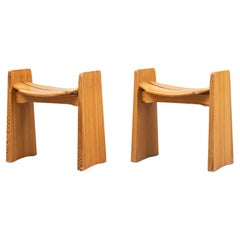 Pair of Stools by Gilbert Marklund
