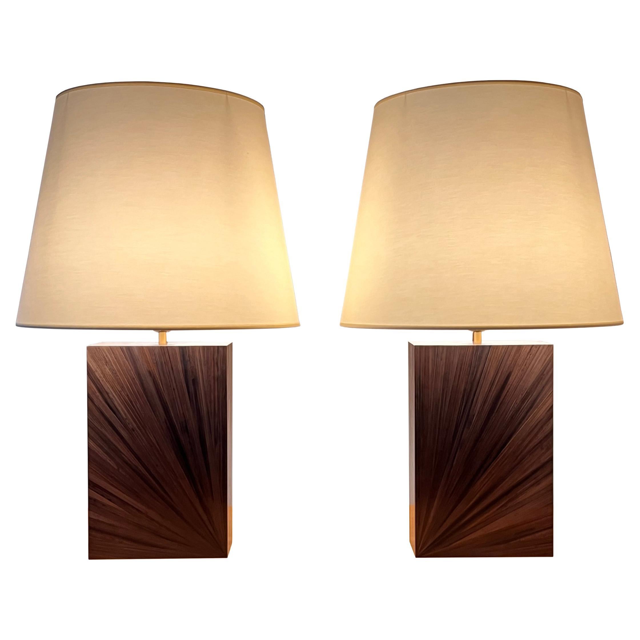 Marquetry Lampade da tavolo