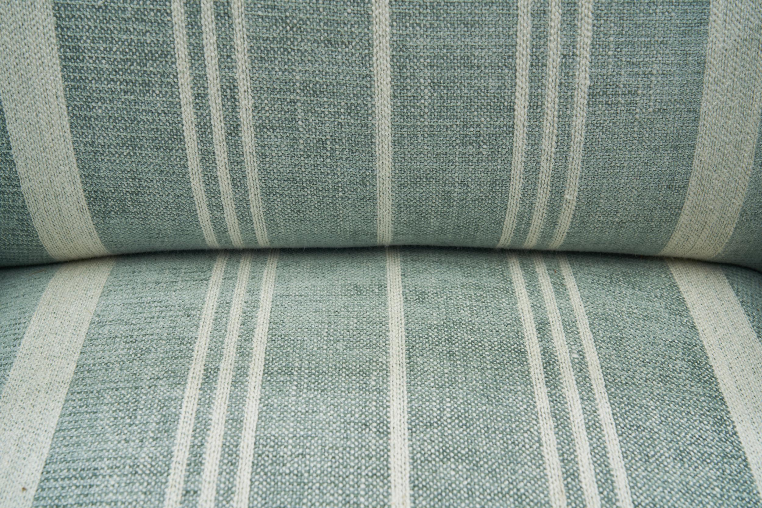 Coppia di poltrone Art Déco a righe con struttura in Oak macchiato, Europa, 1930 ca. in vendita 3