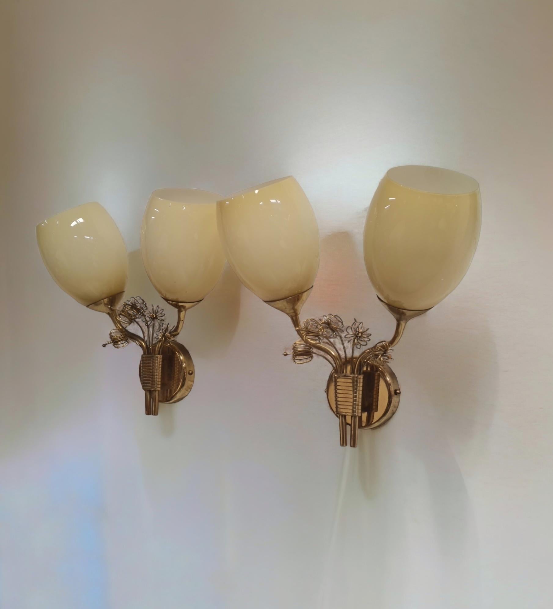 A Pair of Stunning Paavo Tynell Wall Lamps Model number 9453 For Sale 1