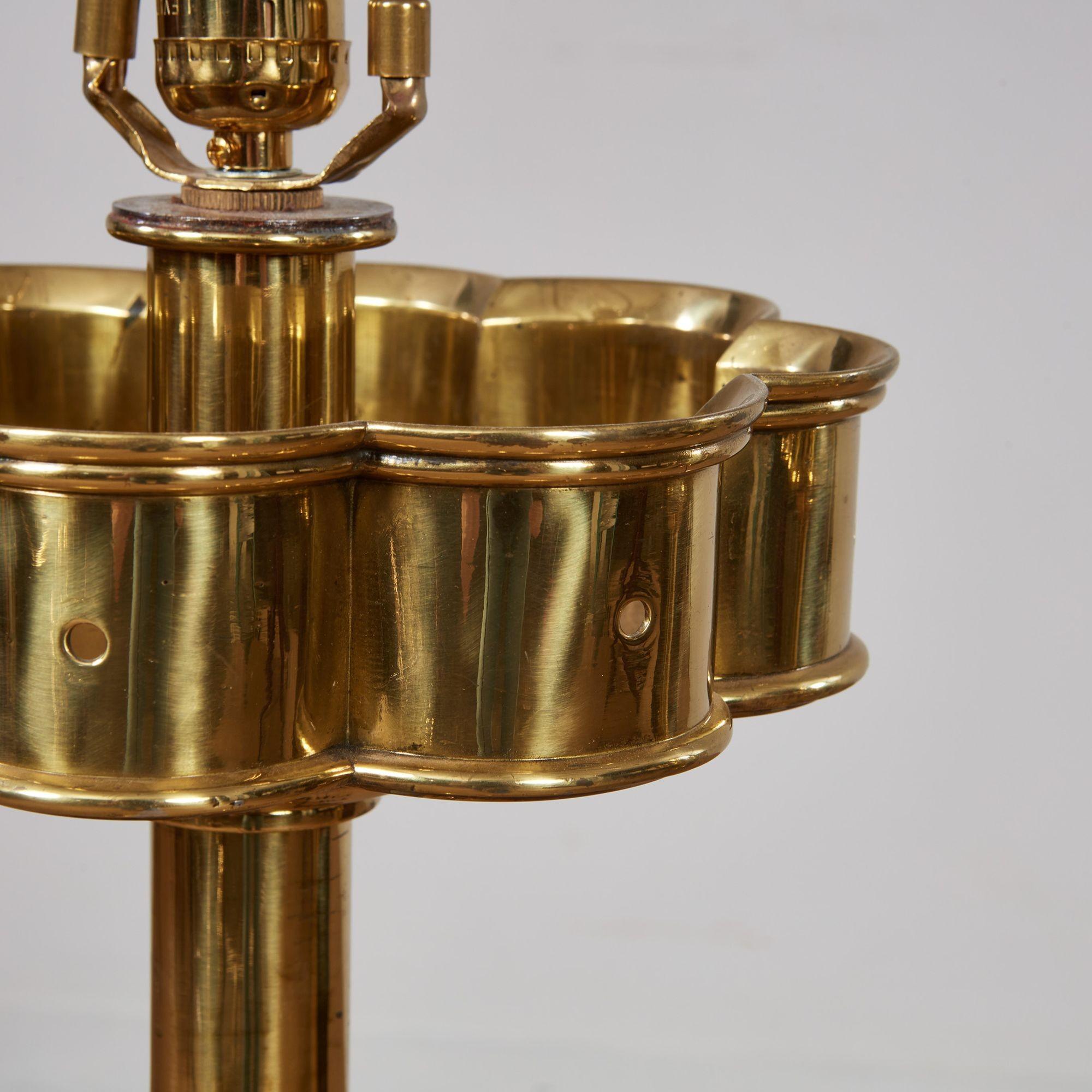A Pair of Superb Overscale Brass Table Lamps For Sale 5