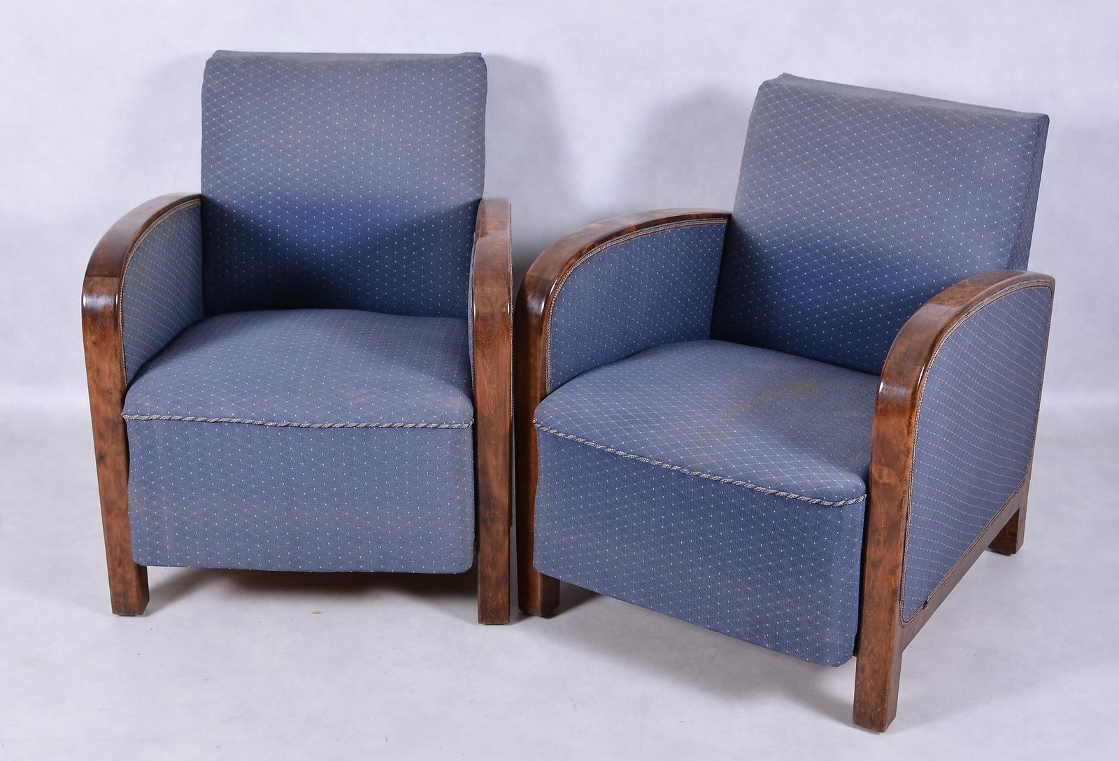 Pair of Swedish Art Deco Armchairs In Good Condition In New York, NY