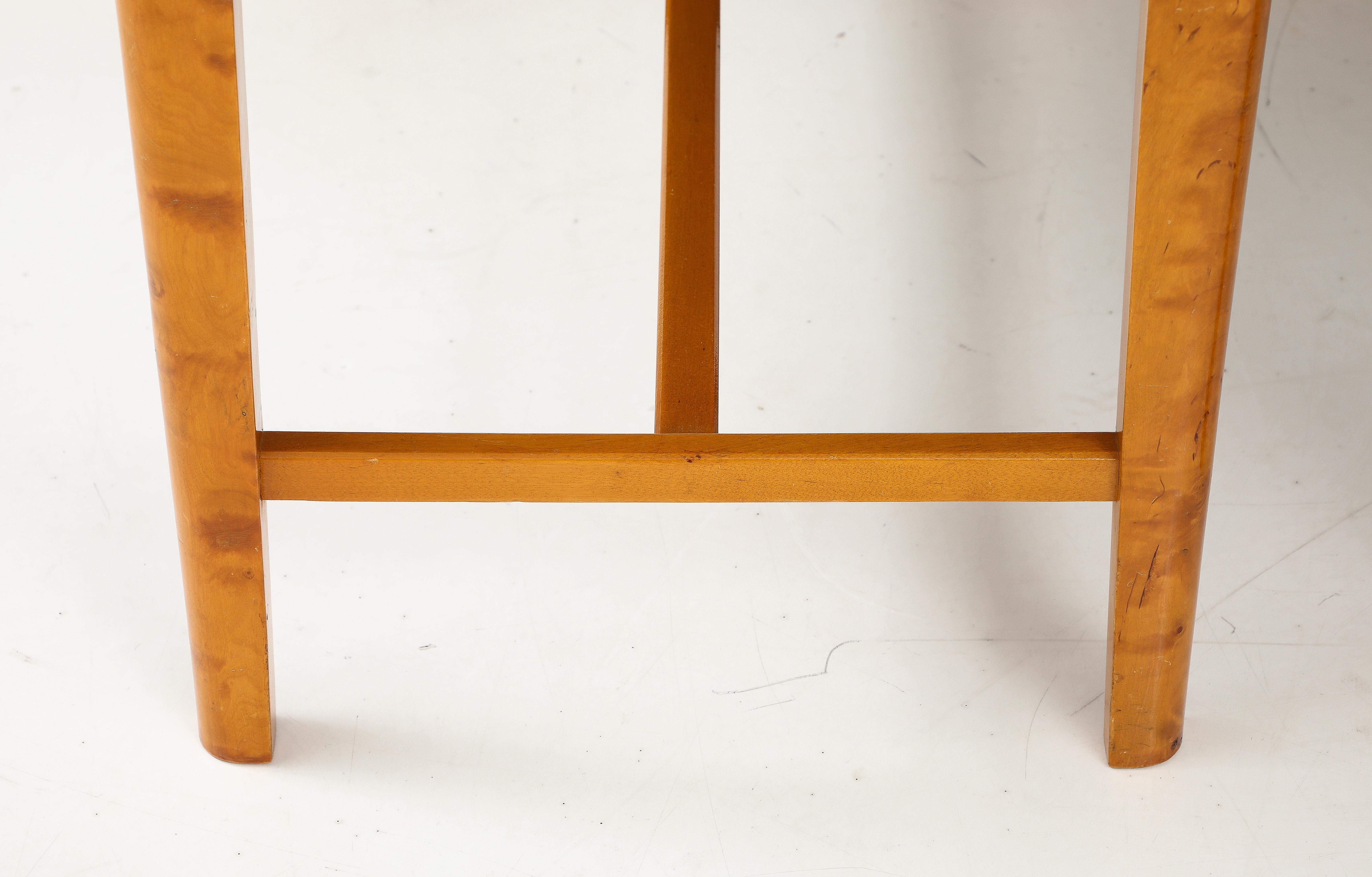 A pair of Swedish Birch Stools, Circa 1940s For Sale 2