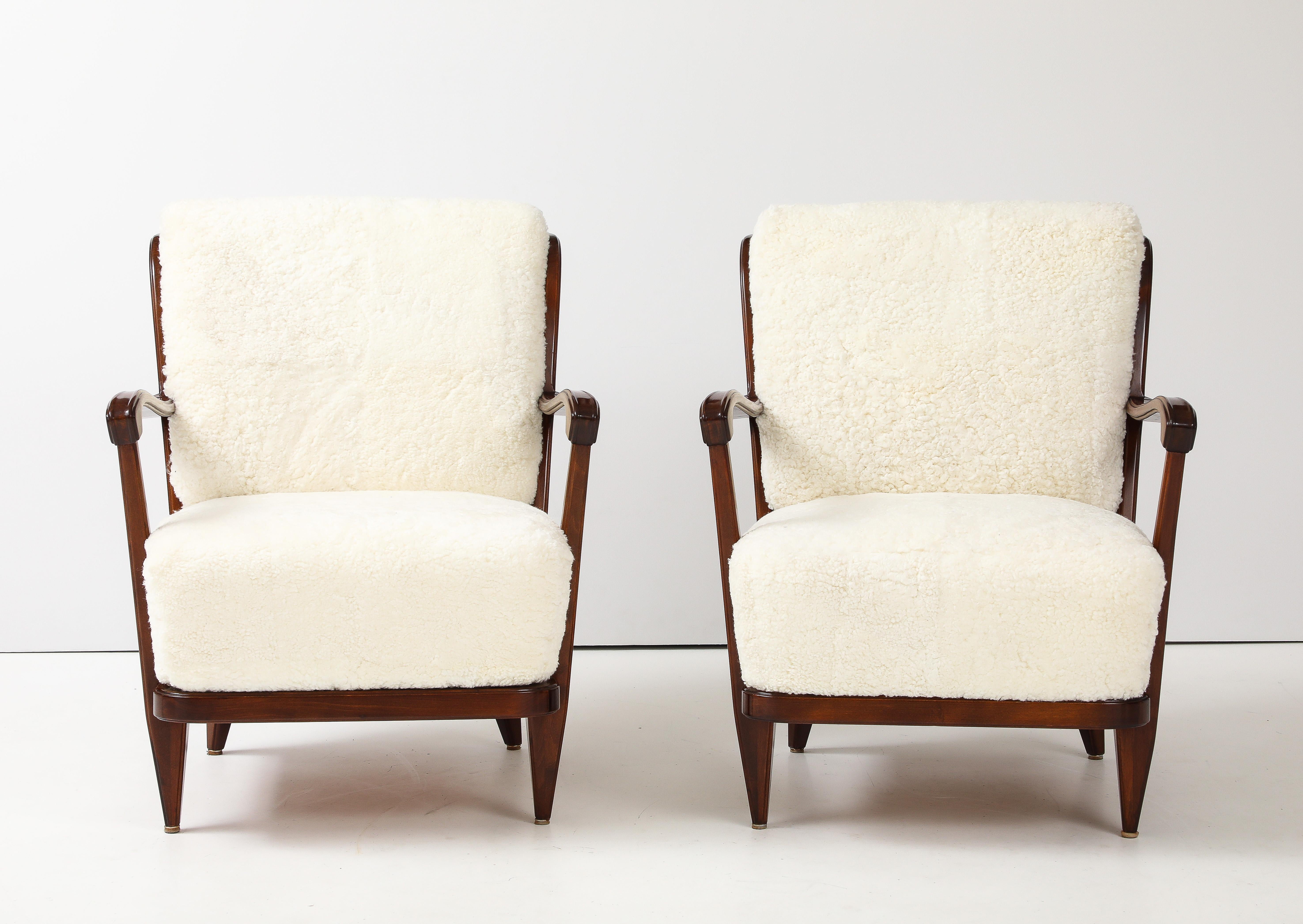 Pareja de sillas club suecas diseñadas por Svante Skogh, alrededor de 1950 7