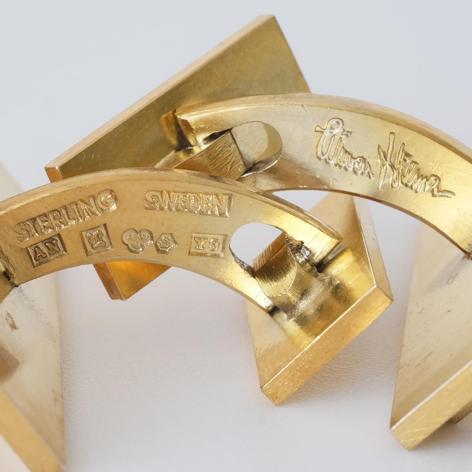 Coppia di gemelli svedesi realizzati da Wiwen Nilsson nel 1973 in vendita 2