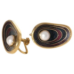 Pair of Swedish Earrings Made by Sigurd Persson, Made 1951