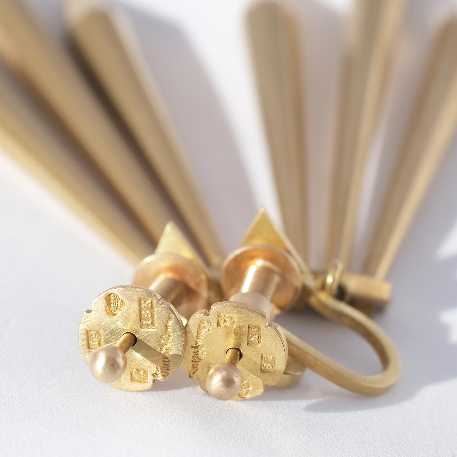 Pair of Swedish Earrings Made by Wien Nilsson in 1961 For Sale 1