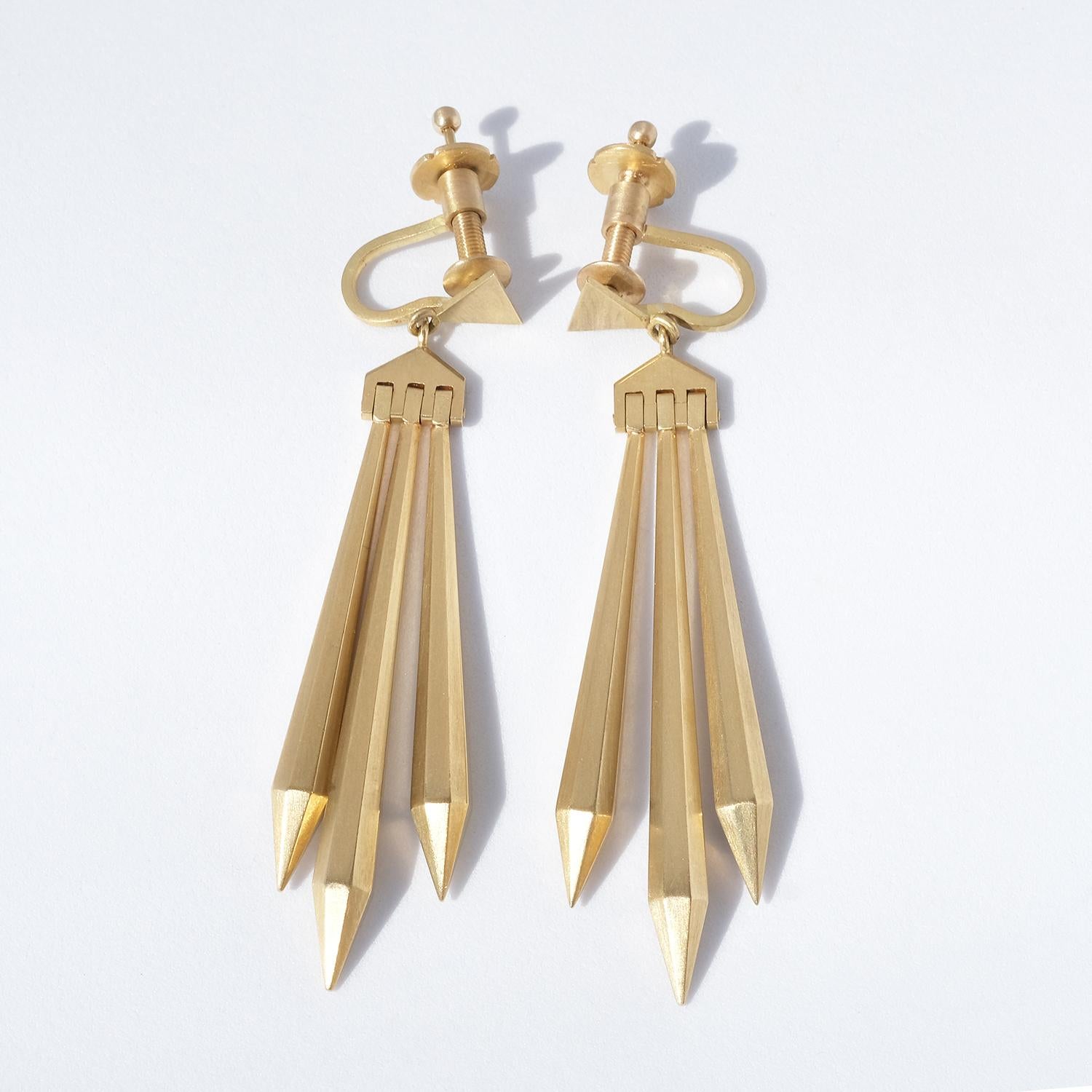 Pair of Swedish Earrings Made by Wien Nilsson in 1961 For Sale 4