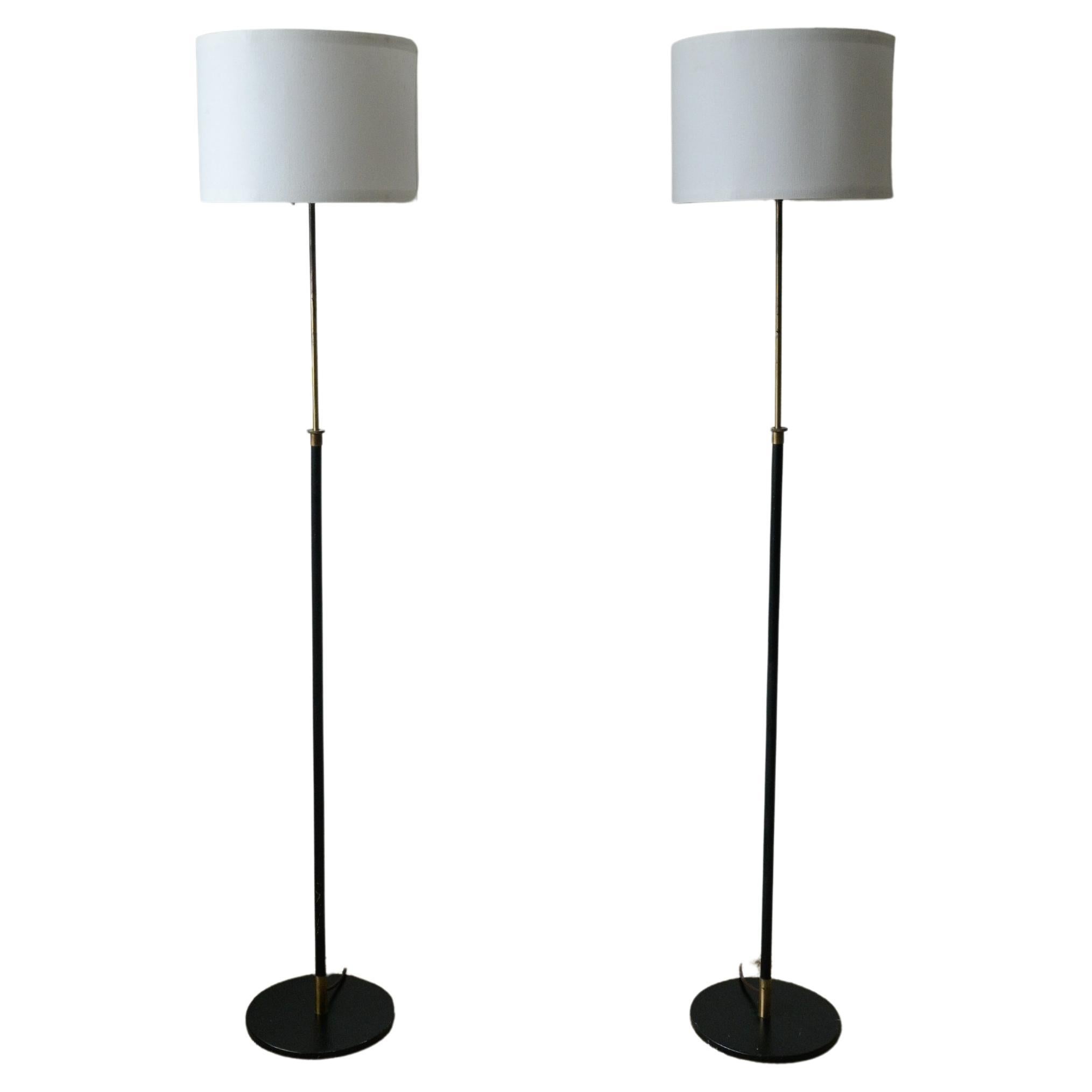 A pair of Swedish Floor Lamps designed by HW Armatur, ca 1940