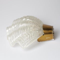A Pair of Swedish Grace-Period Glass Shell Sconces, 2 Pairs Available
