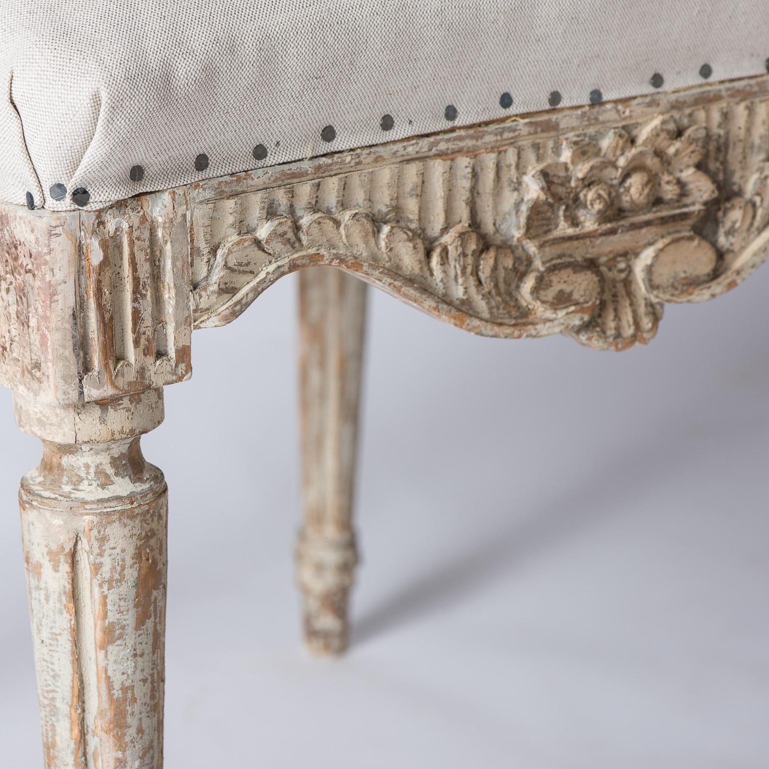 Pair of Swedish Gustavian Period Footstools, circa 1780 In Good Condition For Sale In New Preston, CT