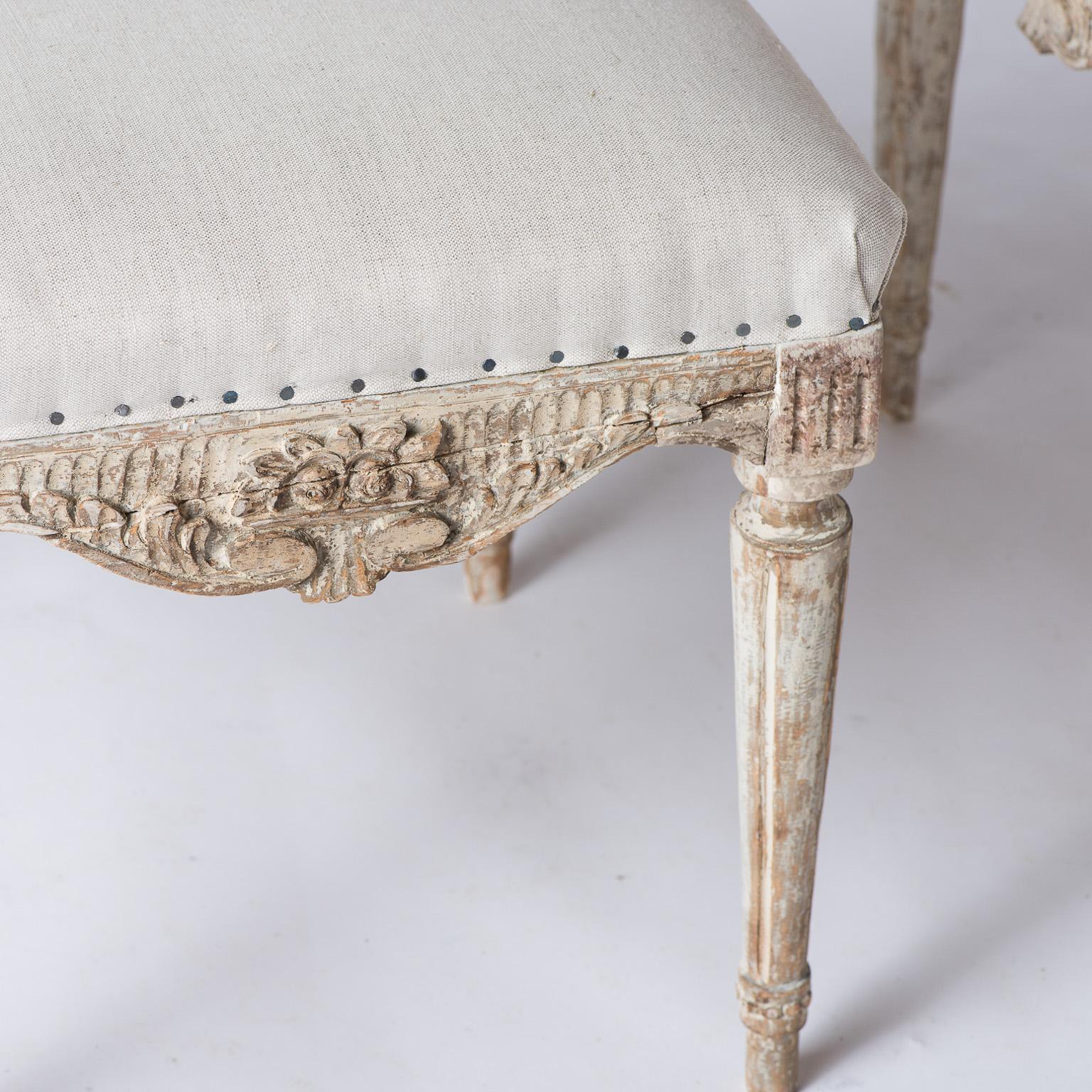 18th Century Pair of Swedish Gustavian Period Footstools, circa 1780 For Sale