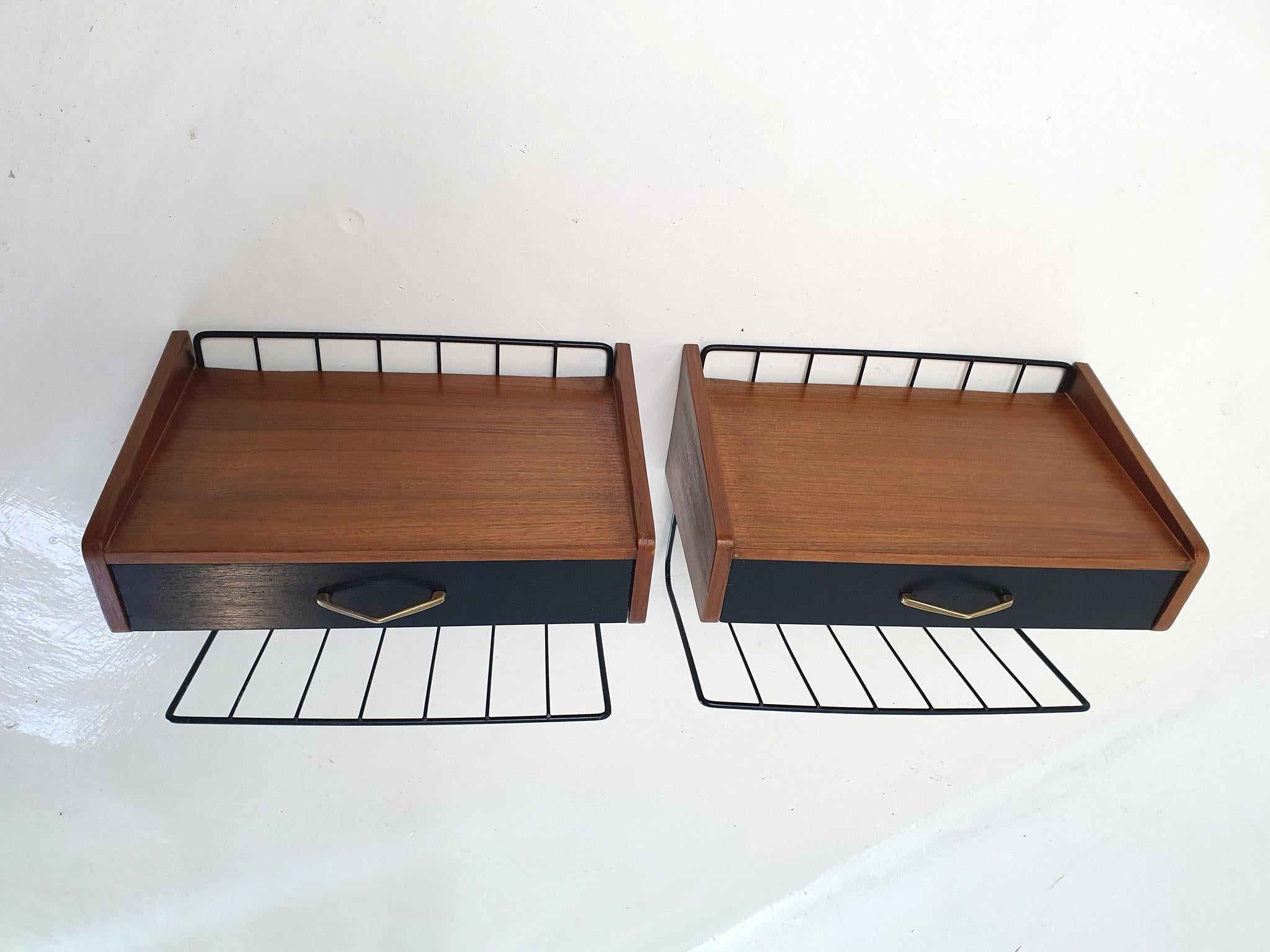 Mid-Century Modern A Pair of Swedish Mid Century Nightstands by Ulferts