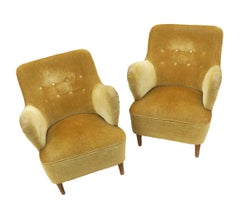 A Pair of Swedish Modern Armchairs