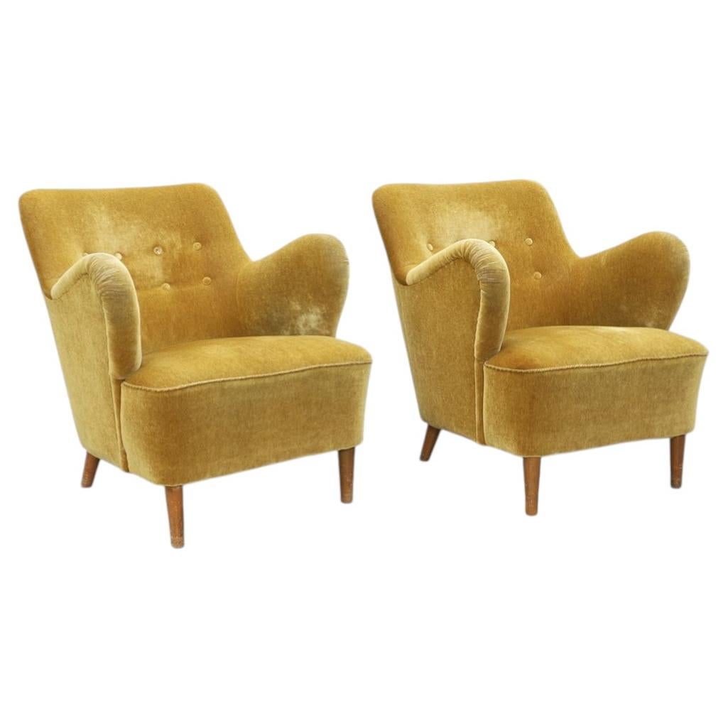 A Pair of Swedish Modern Armchairs