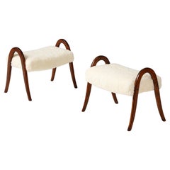 A Pair of Swedish Modernist stool, Ca. 1950s