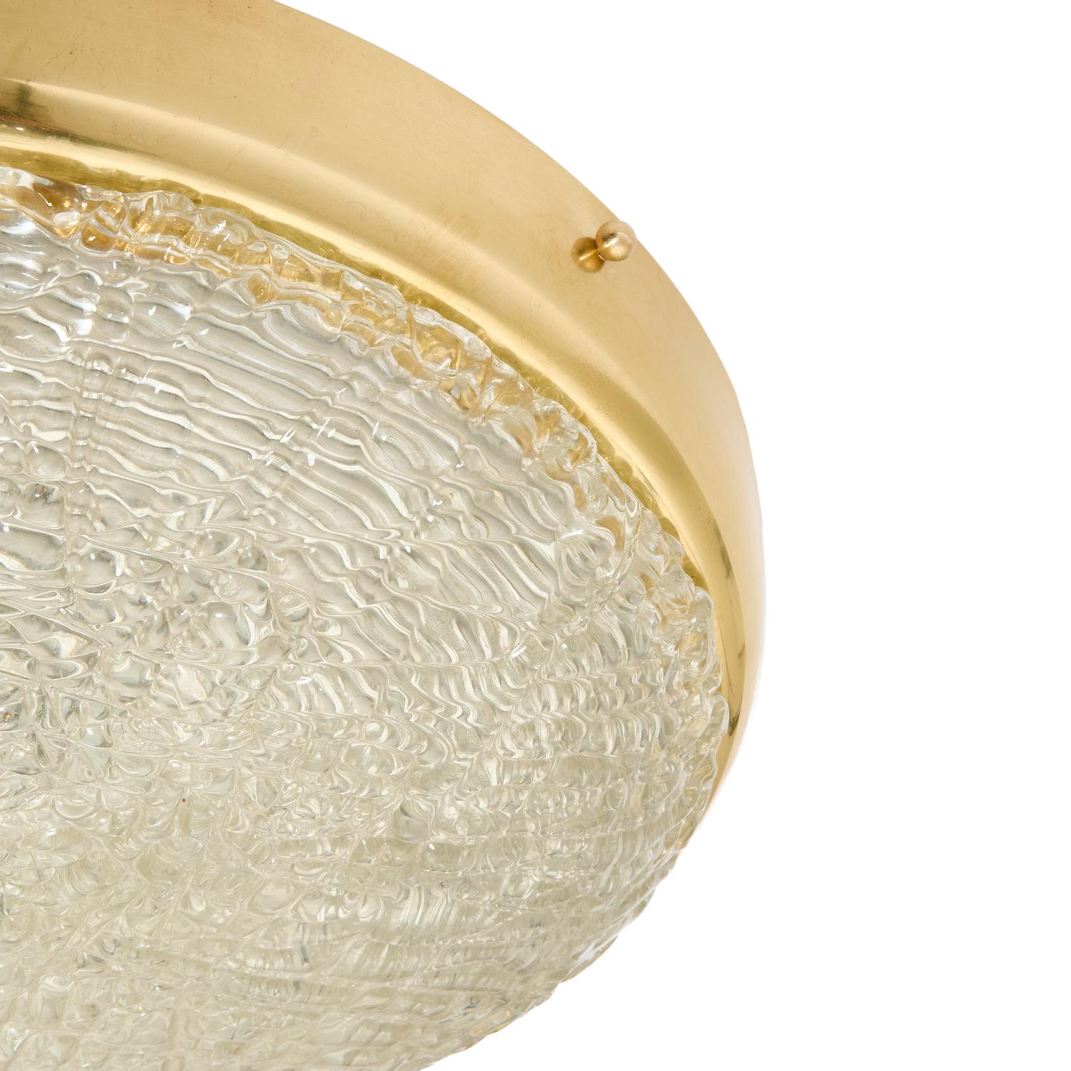 Ein Paar schwedische Orrefors-Glas-Einbaubeleuchtung (Schwedisch) im Angebot