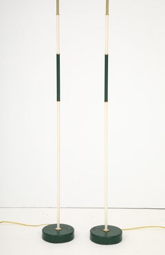 A Pair of Swedish Painted Floor Lamps, Circa 1940s