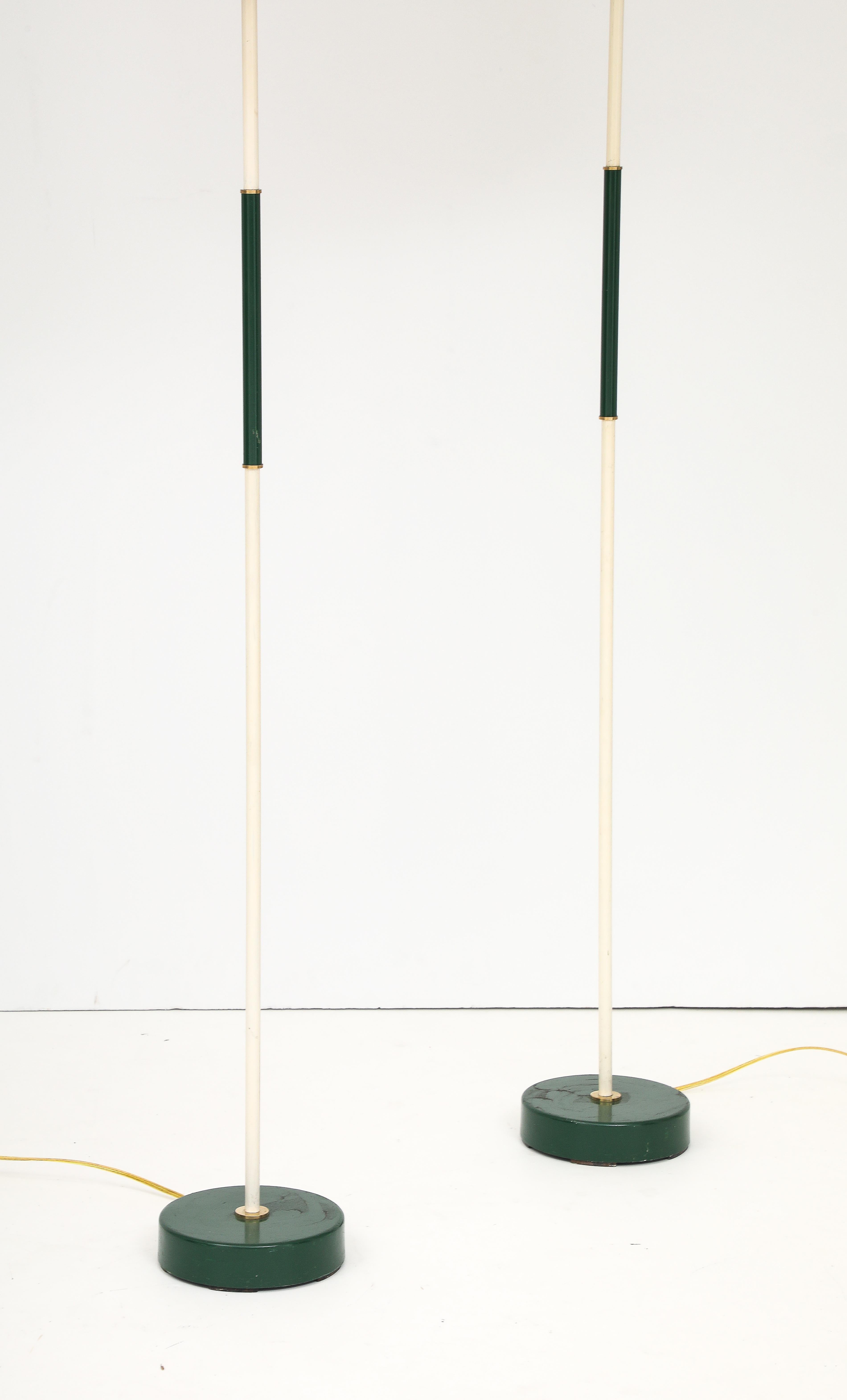 A Pair of Swedish Painted Floor Lamps, Circa 1940s For Sale 2