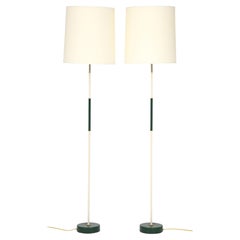 A Pair of Swedish Painted Floor Lamps, Circa 1940s