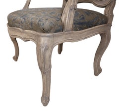 A Pair of Swedish Rococo Open Armchairs