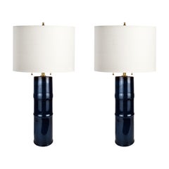 A Pair of Swedish Rörstrand Ceramic Table Lamps