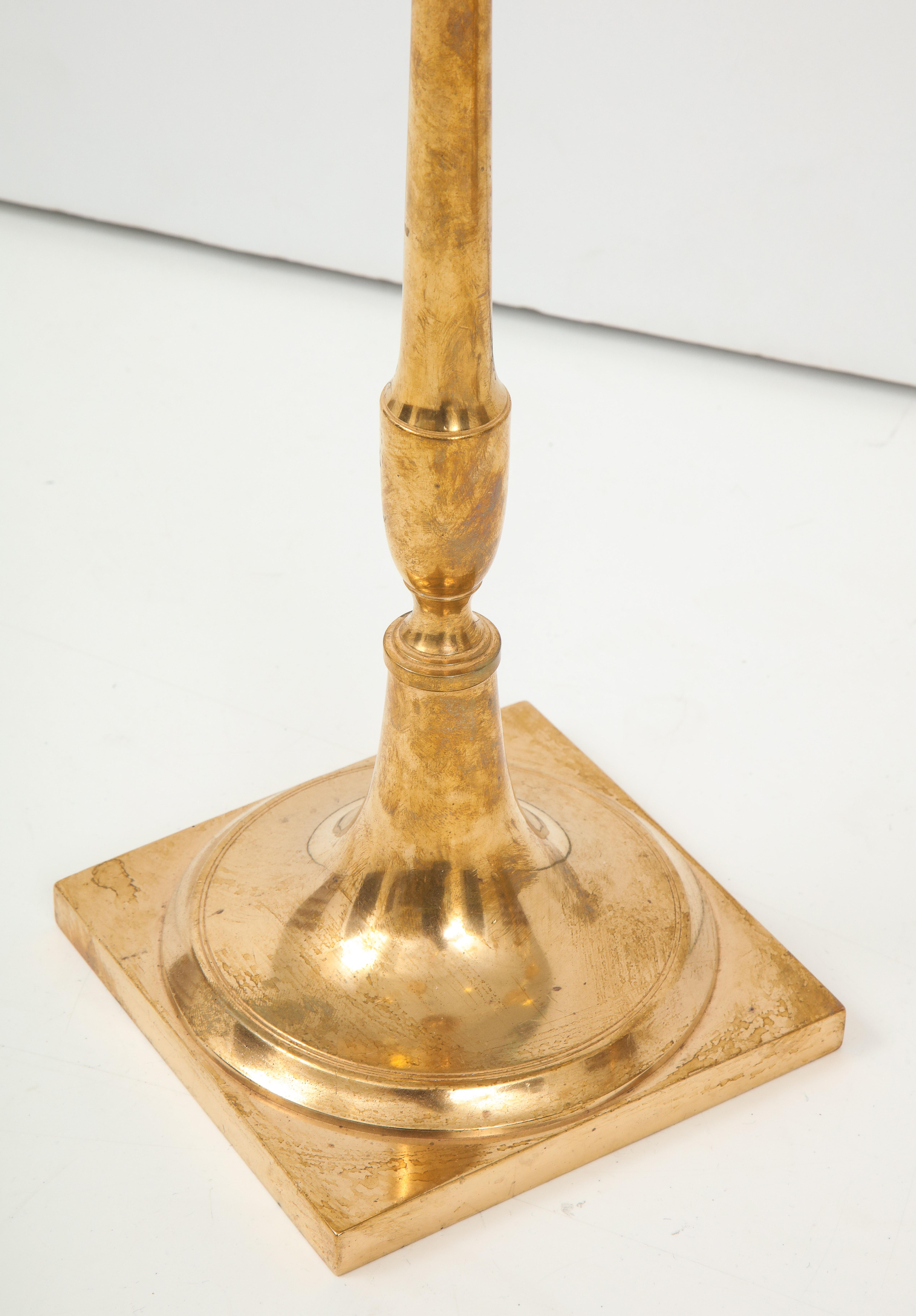 Pair of Swedish Skultuna Brass Candelabra, circa 1860s 2