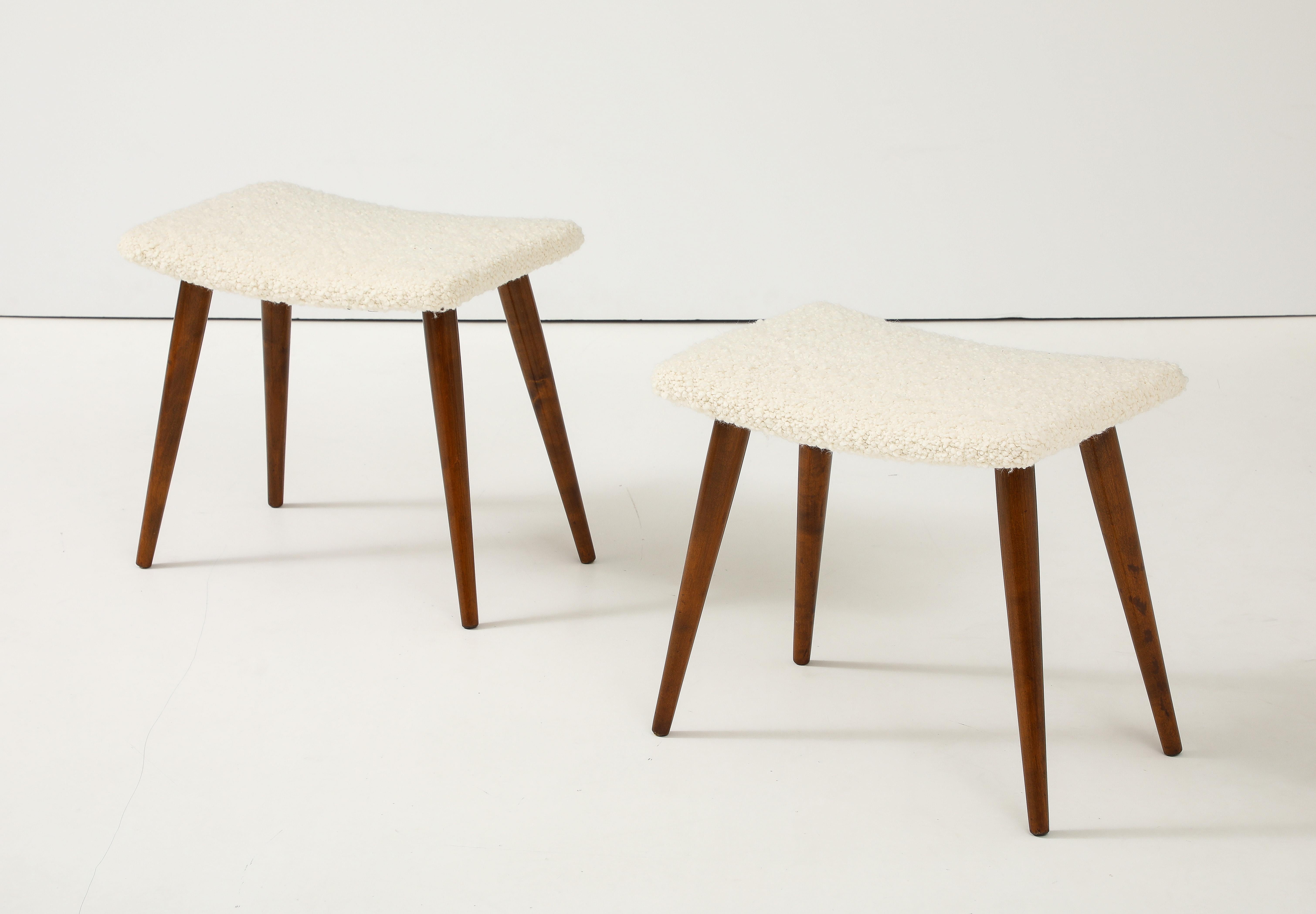 Scandinavian Modern A Pair of Swedish Stools, Circa 1960s For Sale