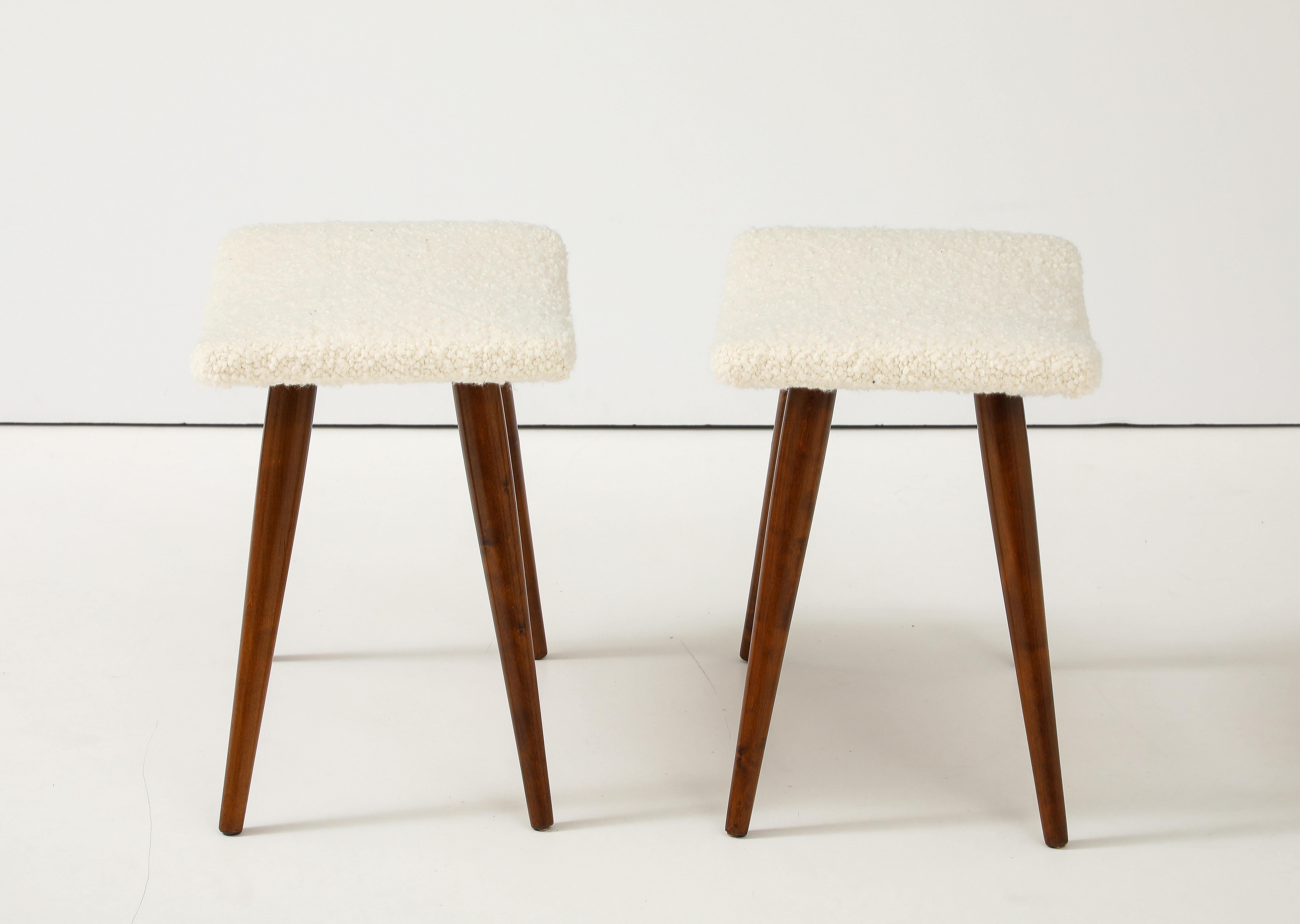 Birch A Pair of Swedish Stools, Circa 1960s For Sale
