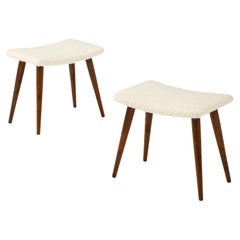 Ein Paar schwedische Hocker, ca. 1960er Jahre, Paar